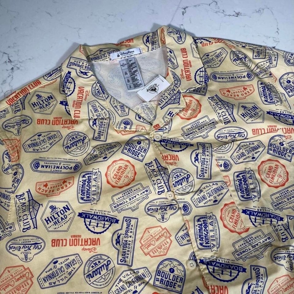 NWT Disney Parks Vacation Club Resort Stamp Shirt XL – DVC Hilton Head Aulani‎